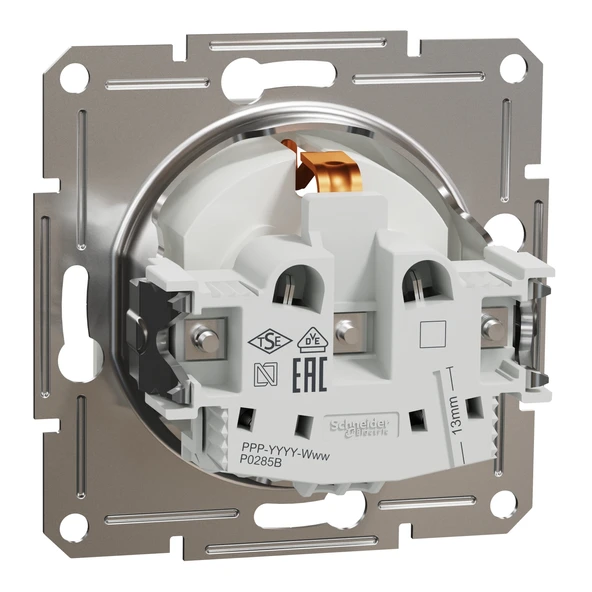 Schneider Electric EPH2970121 Asfora Beyaz Topraklı Priz - Resim 3