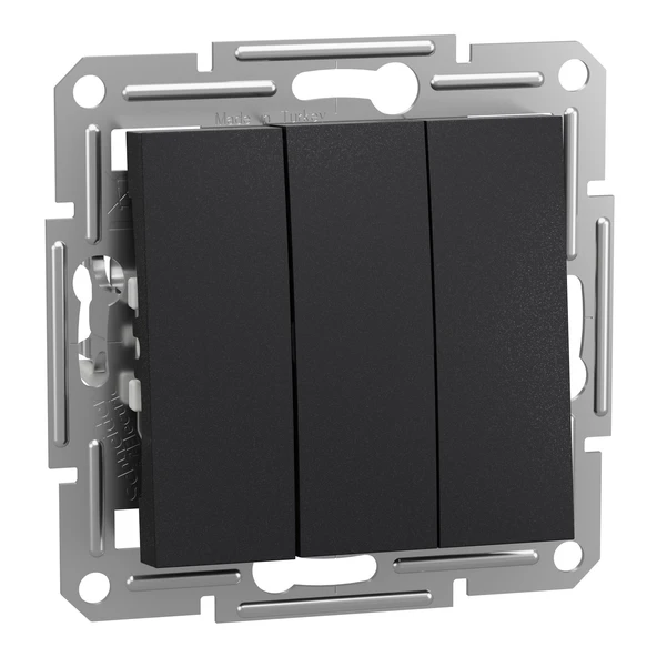 Schneider Electric EPH2100171 Asfora Antrasit Üçlü Anahtar - 1