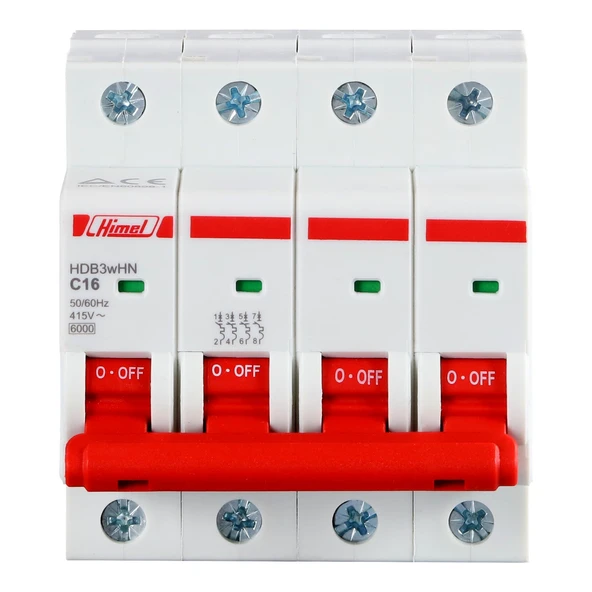 Himel 4X32A C 4,5kA Otomatik Sigorta - Resim 2