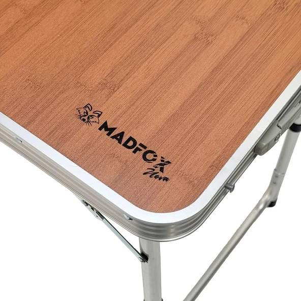 Madfox Nova Katlanır Kamp Masası Ahşap - Resim 6
