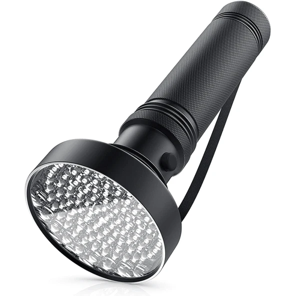 100 LED 395nm Mor Işık Uv El Feneri - Ultraviyole Fener - Resim 2