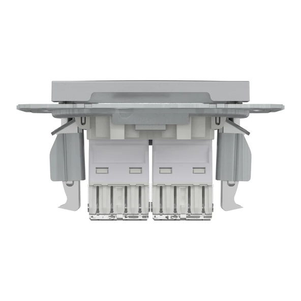 Schneider Electric EPH4800161 Asfora Alüminyum 2xRJ45 Cat6 Utp Priz - Resim 4