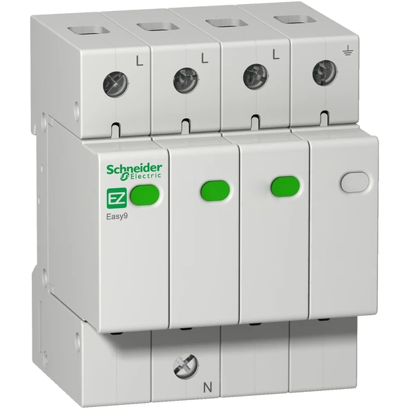 Schneider Electric EZ9L33720 3P+N 20kA Tip2 C Sınıfı Parafudr - 1