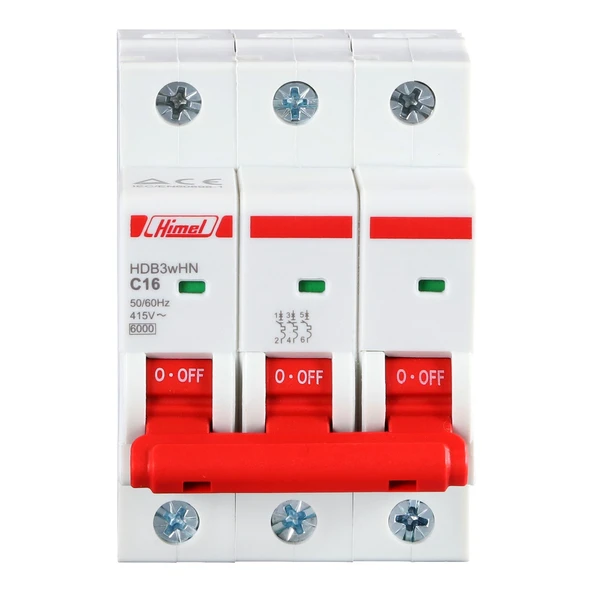 Himel 3X63A C 6kA Otomatik Sigorta - Resim 2