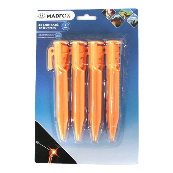 MadFox Led Işıklı Çadır Kazığı 15cm 4P ürün görseli