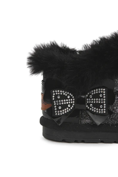 Buckhead 3061 Kız Çocuk Simli İçi Kürklü Kısa Bot - 4