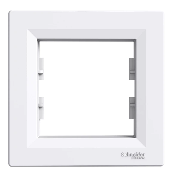 Schneider Electric EPH5800121 Asfora Beyaz Tekli Çerçeve ürün görseli 1
