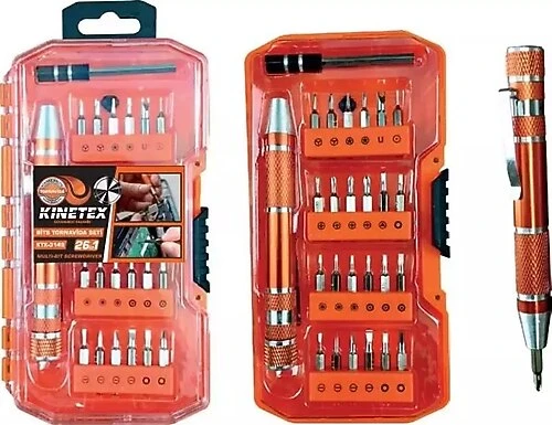 Kinetex Bits Uçlu Tornavida Seti (24 uç) - 1
