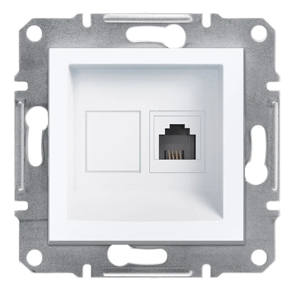 Schneider Electric EPH4170121 Asfora Beyaz 1xRJ11 Telefon Prizi ürün görseli 1