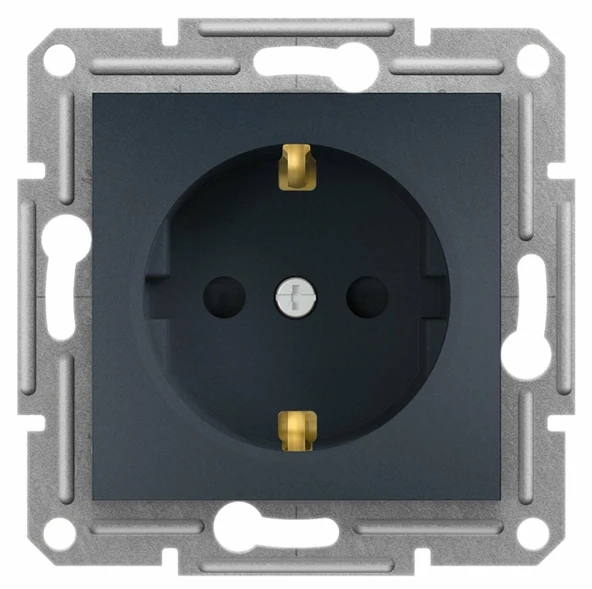 Schneider Electric EPH2900271 Asfora Antrasit Çocuk Korumalı Topraklı Priz ürün görseli 1
