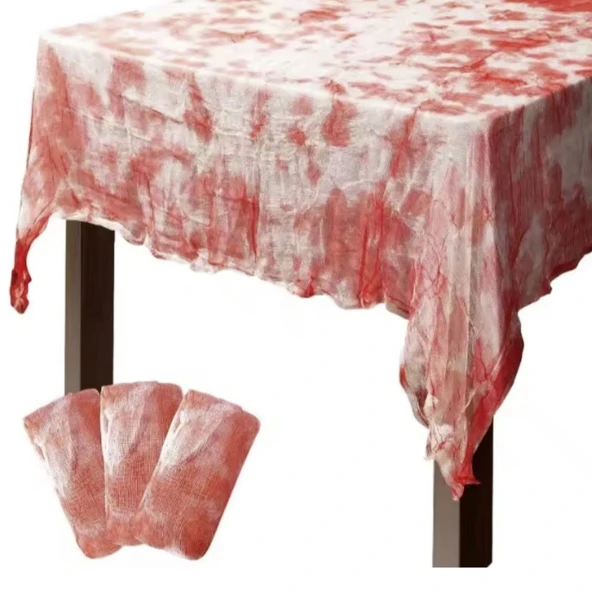 Halloween Cadılar Bayramı Kanlı Masa Örtüsü - 1