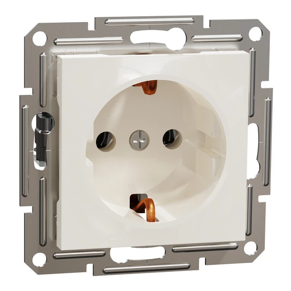 Schneider Electric EPH2970123 Asfora Krem Topraklı Priz - 1