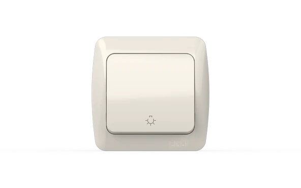 Elbi Eva Beyaz Nemliyer Light Anahtarı IP54 ürün görseli 1