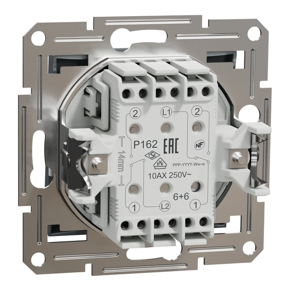 Schneider Electric EPH0600162 Asfora Çelik Vavien+Vavien Çerçevesiz - 2
