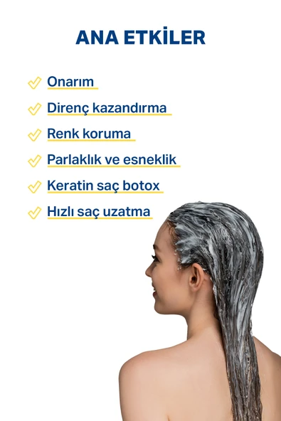 HIZLI SAÇ UZAMAYA YARDIMCI ONARICI KERATİN BOTOKS ETKİLİ YOĞUN BAKIM SAÇ MASKESİ