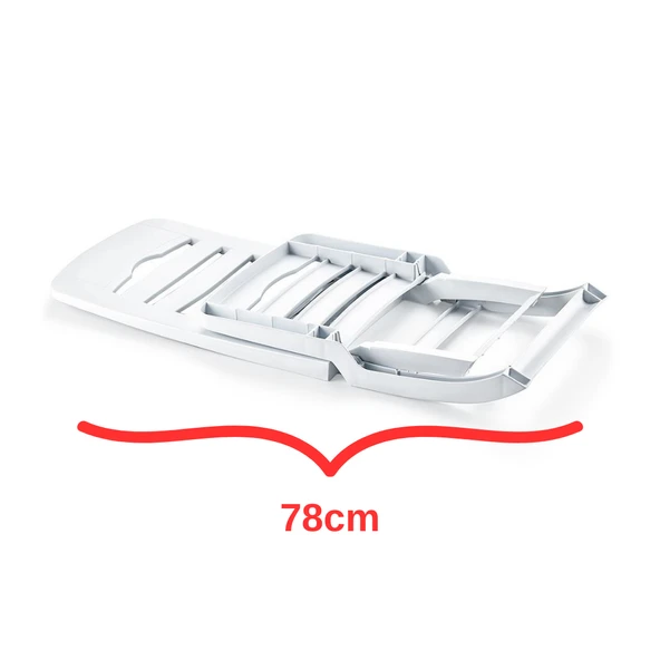 Mete Katlanır Plaj Sandalyesi Beyaz - Resim 3