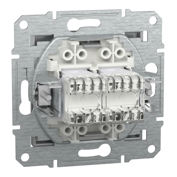 Schneider Electric EPH4800161 Asfora Alüminyum 2xRJ45 Cat6 Utp Priz - Resim 2