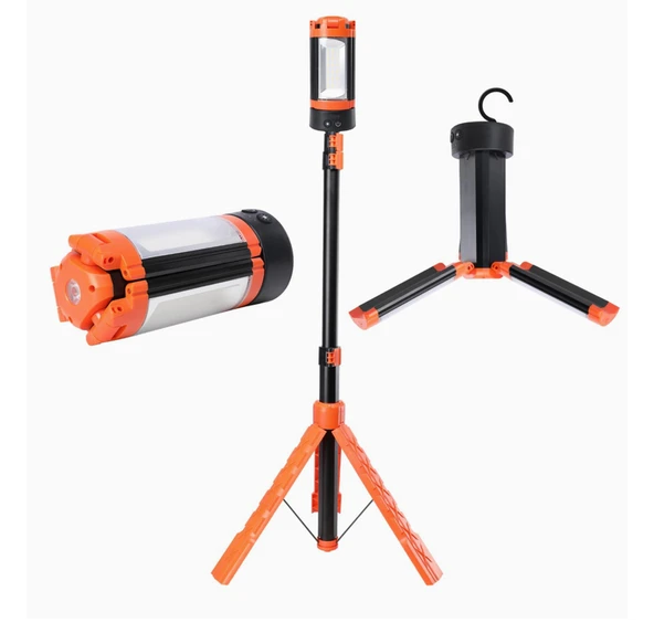 Wison Ws-623 Katlanabilir Tripodlu Şarjlı Kamp Işığı 3500 Lumen LED Fener - Resim 1