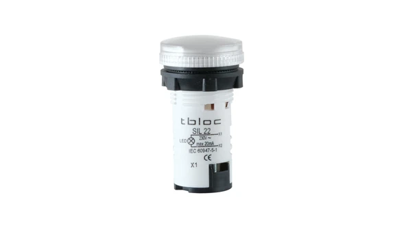 Tbloc SIL22-220 Beyaz Sinyal Lambası Led 220V - 1