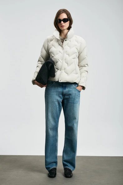 Lufian 122120043 Desert Kaz Tüyü Kadın Mont - Resim 12