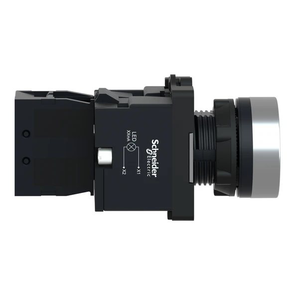 Schneider Electric XA2EW31M1 Beyaz Ledli Yaylı Buton 220V AC/DC - 5