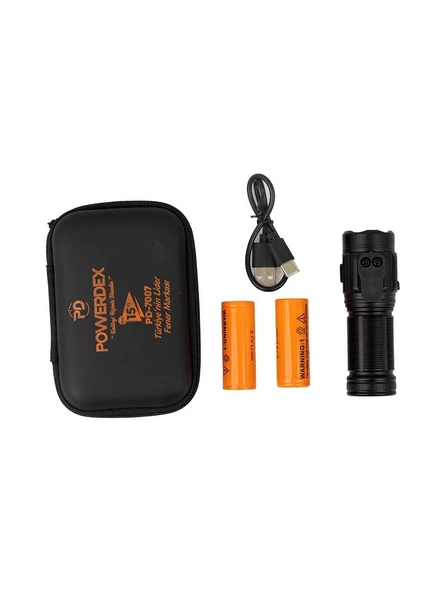 Powerdex PD-7007 Şarjlı Mini El Feneri Güçlü Işık 15 Watt - Resim 3