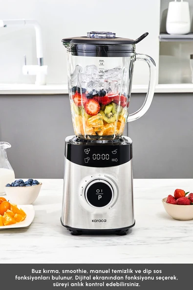 Karaca Dijital Ekran İnox Smoothıe Blender 1800 W - 4