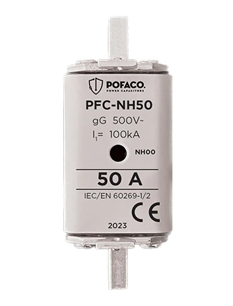 Pofaco PFC-NH50 50A NH 00 Boy Bıçaklı Sigorta ürün görseli 1
