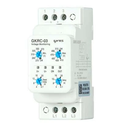 Entes M1670 GKRC-03 Nötrsüz Aşırı, Düşük Gerilim Koruma Rölesi DIN2 ürün görseli 1