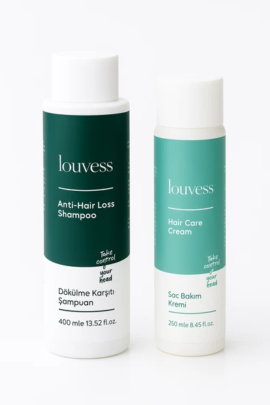 Louvess Dökülme Karşıtı Şampuan & Saç Bakım Kremi Seti