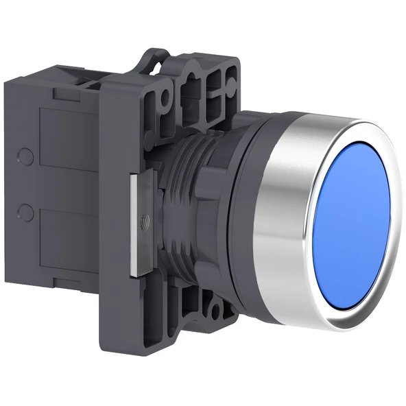 Schneider Electric XA2EA61 22mm Mavi Yaylı Buton - 1