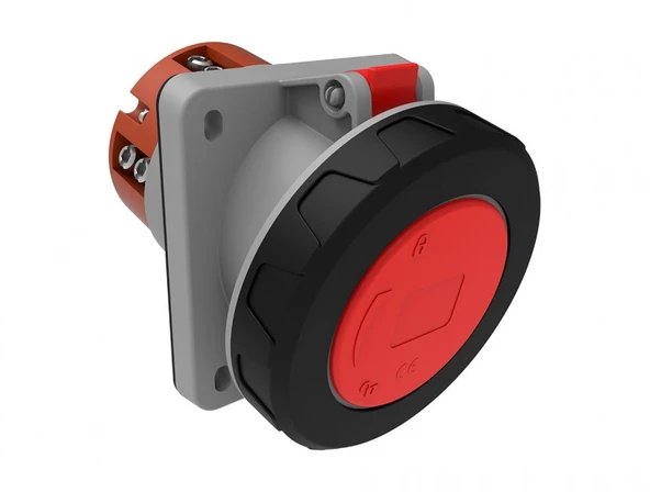 Bemis CEE Norm 5X125A 380V IP67 45 Derece Eğik Makina Priz (RS) ürün görseli 1