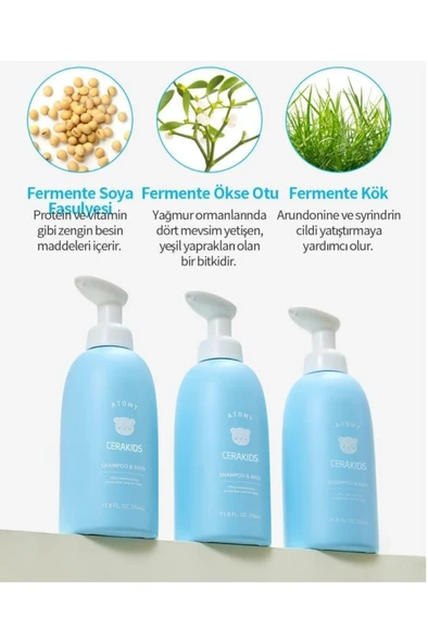 Atomy Çocuk Şamuanı Cerakids Shampoo and Bath 350Ml - 3