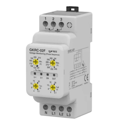 Entes M3958 GKRC-02F Faz Sıralı Aşırı, Düşük Gerilim Koruma Rölesi Ray M - 1