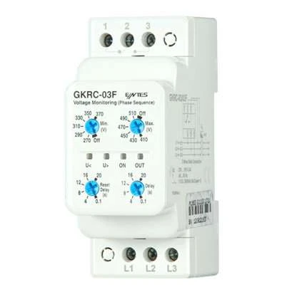 Entes M1663 GKRC-03F Faz Sıralı Nötrsüz Aşırı, Düşük Gerilim Koruma Rölesi ürün görseli 1