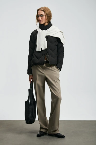 Lufian 122120043 Desert Kaz Tüyü Kadın Mont - Resim 7