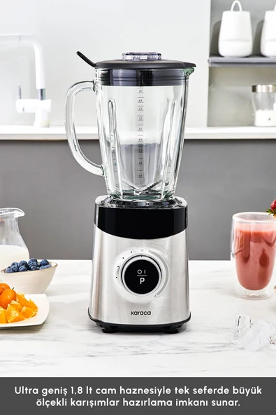 Karaca Dijital Ekran İnox Smoothıe Blender 1800 W - 3