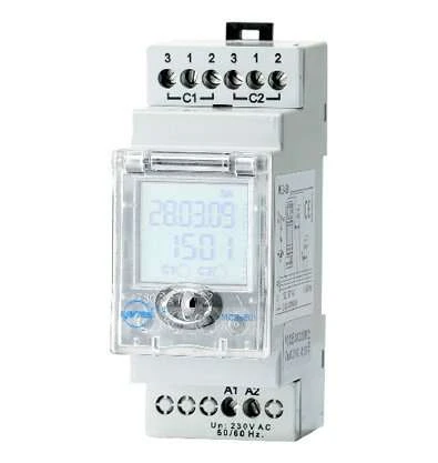 Entes M1135 MCB-50 Elektronik Mini Zaman Saati Çift Çıkışlı ürün görseli