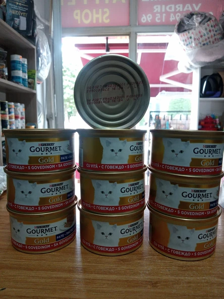 PRO PLAN GOURMET Yetişkin Kedi Konserve Kıyılmış Yaş Mama Sığır Etli 10 ADET