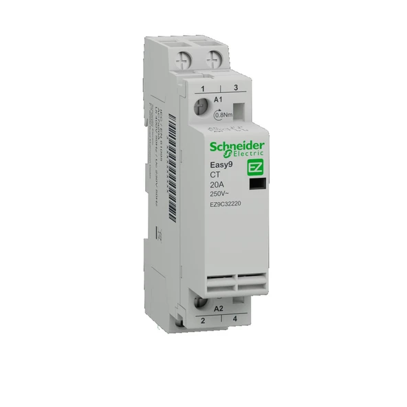 Schneider Electric EZ9C32220 2X20A 2NO Sessiz Kontaktör 240VAC ürün görseli 1