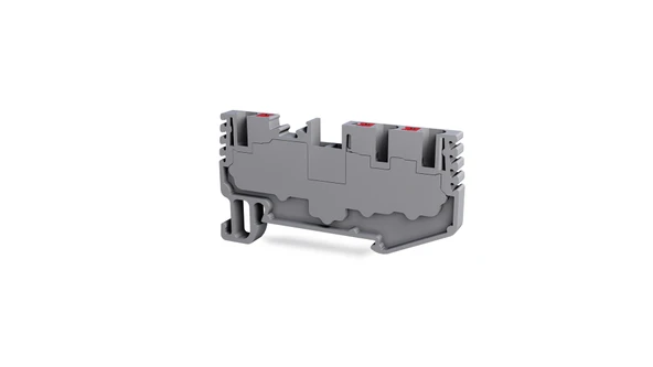 Tbloc PFT 2,5 1X2 Gri Push-İn 1 Giriş 2 Çıkış Klemens 10'lu Paket ürün görseli 1