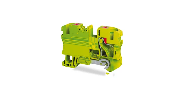 Tbloc PFT 10 E Sarı-Yeşil Push-İn Topraklama Klemensi 10mm 10'lu Paket ürün görseli 1