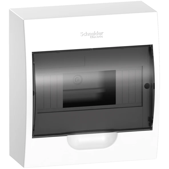 Schneider Electric EZ9E108S0S 8'li Sıvaüstü Sigorta Kutusu Şeffaf Kapak ürün görseli 1