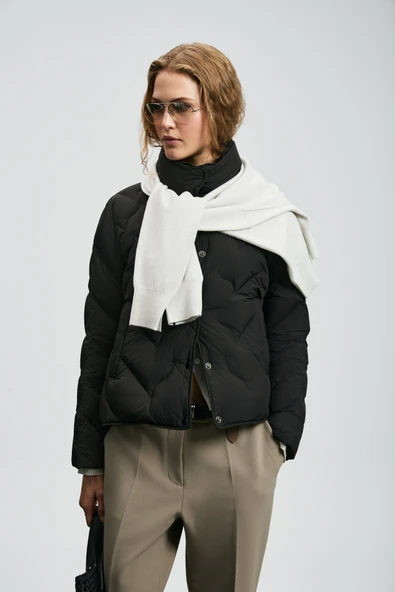 Lufian 122120043 Desert Kaz Tüyü Kadın Mont - Resim 6