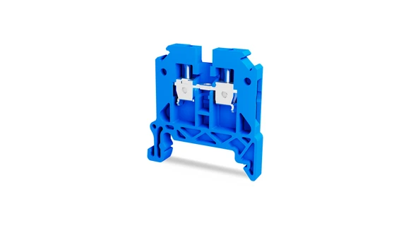 Tbloc TBL 4mm Mavi Vidalı Tek Katlı Klemens 10'lu Paket - 1