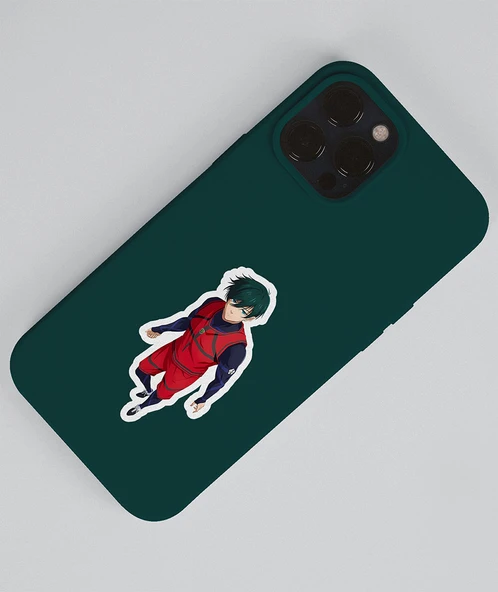 BlueLock-Rin İtoshi-parlak kağıt -2li sticker set-telefon süsleme Blue Lock etiket - 3