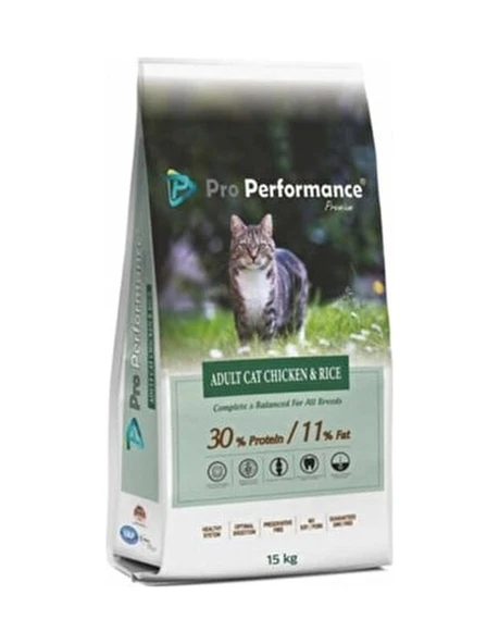 Pro Performance Tavuklu ve Pirinçli Yetişkin Kedi Maması 15 KG ürün görseli