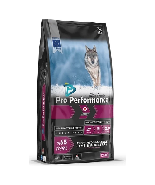 Pro Performance Kuzu Etli Orta ve Büyük Irk  Yavru Köpek Maması 12 KG ürün görseli