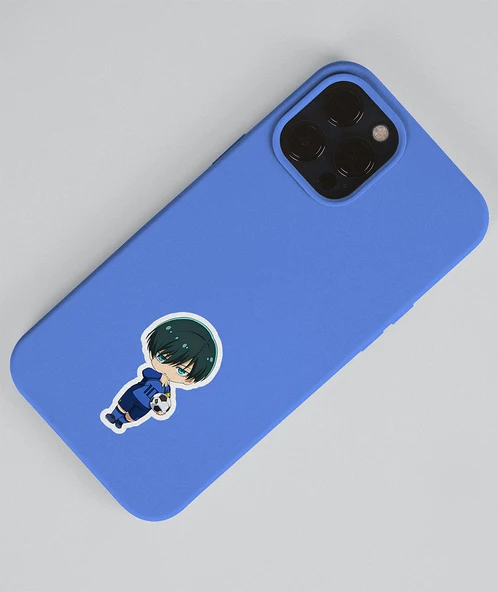 BlueLock-Rin İtoshi-parlak kağıt -2li sticker set-telefon süsleme Blue Lock etiket - 4