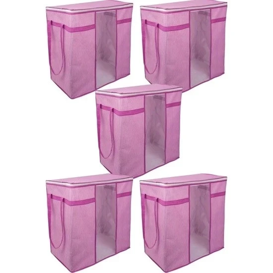 12 Adet Pencereli Hurç Mega Boy Çok Amaçlı Düzenleyici 40x40x75 Cm 0256 ürün görseli 1